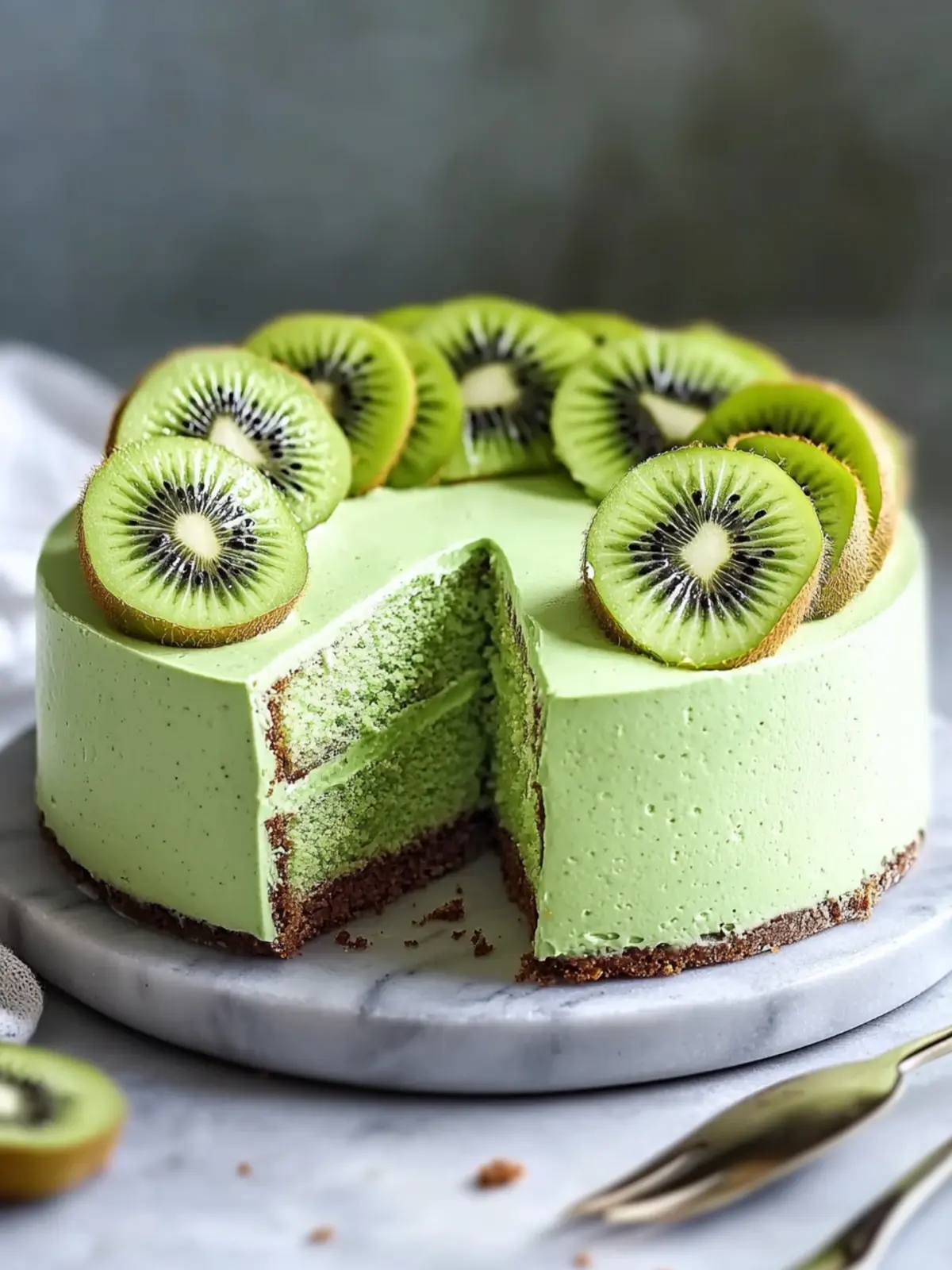 Delicious Kiwi Mousse Cake: A No-Bake Summer Delight 3 Kiwi Mousse Cake