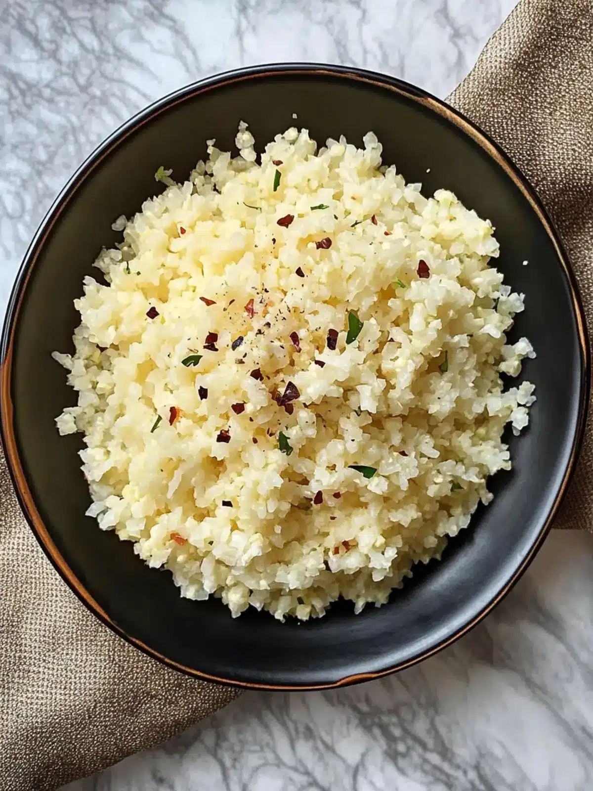 Garlic Parmesan Cauliflower Rice: A Quick Keto Delight 4 Garlic Parmesan Cauliflower Rice