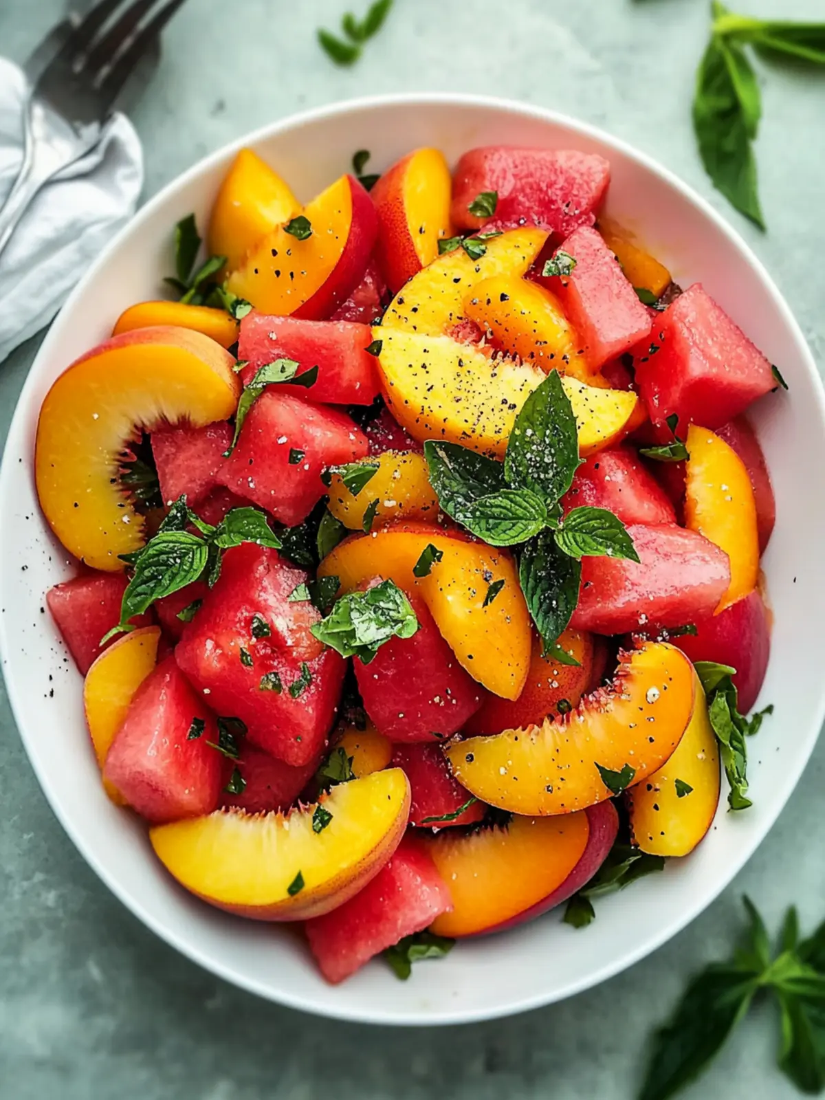 Easy Summer Peach Watermelon Salad You'll Crave All Season 4 Easy Summer Peach Watermelon Salad