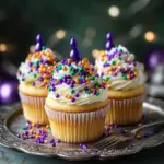 Decadent King Cake Cupcakes with Creamy Cinnamon Filling 17 King Cake Cupcakes