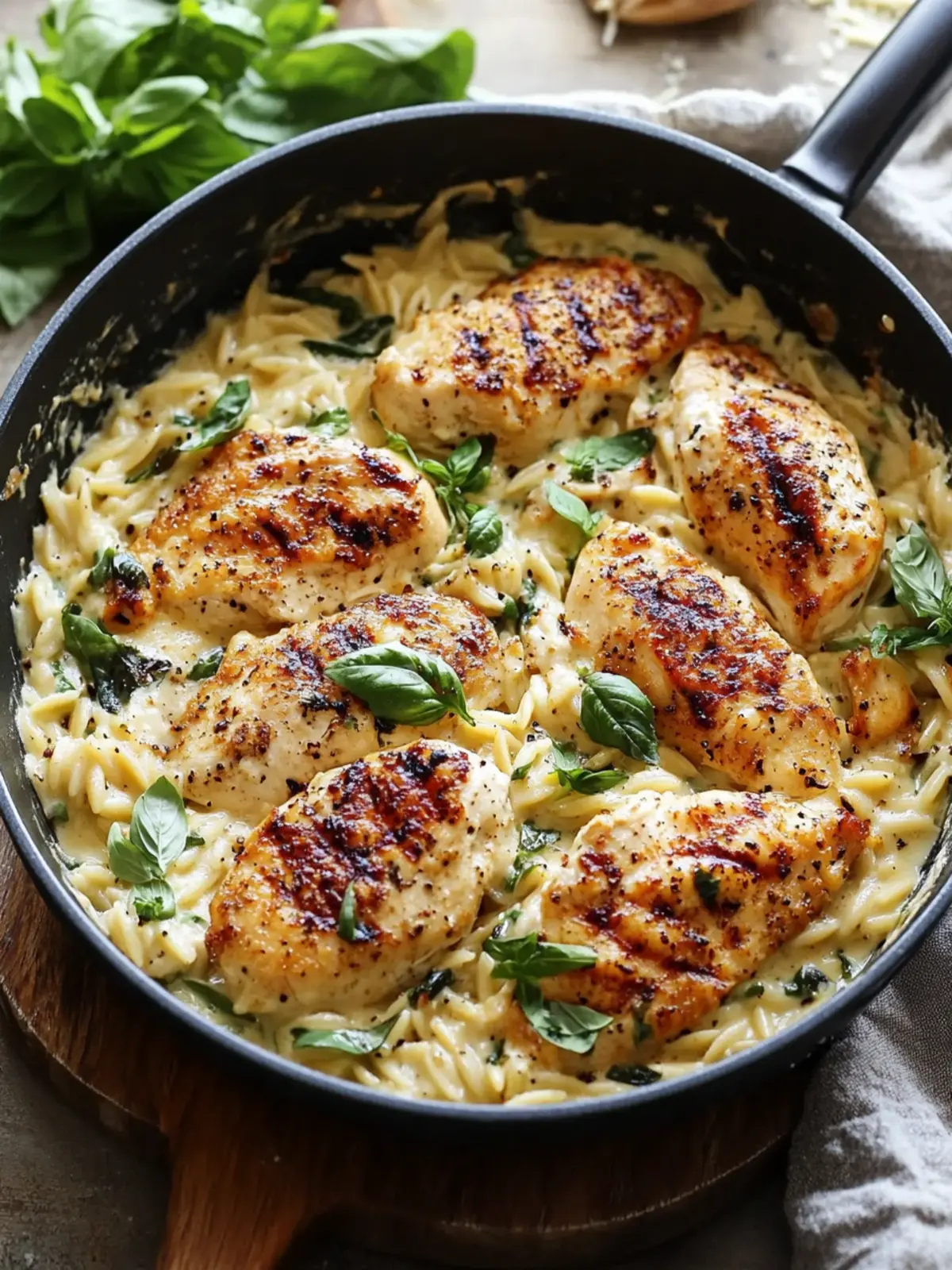 Creamy Ricotta Chicken and Orzo Skillet for Cozy Nights 4 Creamy Ricotta Chicken and Orzo Skillet for Cozy Nights