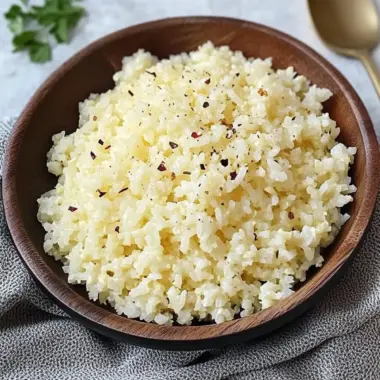 Garlic Parmesan Cauliflower Rice: A Quick Keto Delight 10 Garlic Parmesan Cauliflower Rice