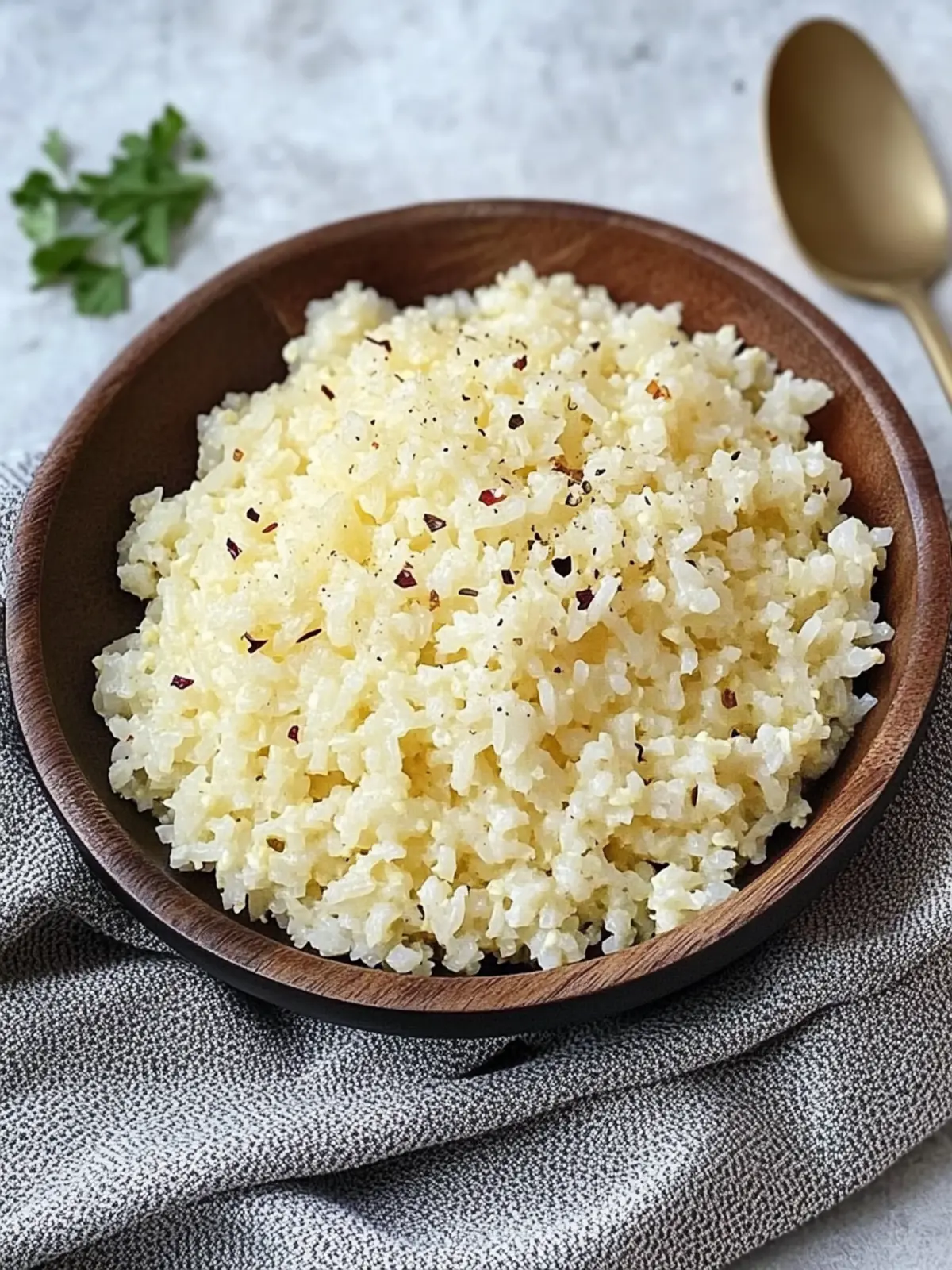 Garlic Parmesan Cauliflower Rice: A Quick Keto Delight 5 Garlic Parmesan Cauliflower Rice