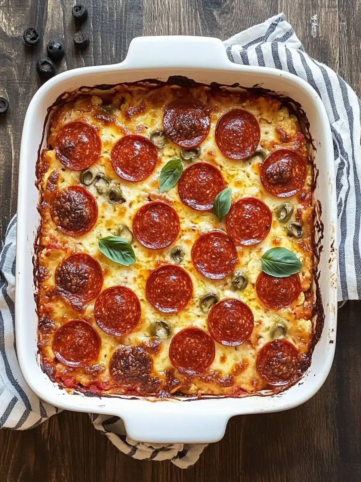 Delicious Cauliflower Pizza Casserole: Low-Carb Family Meal 2 Cauliflower Pizza Casserole