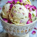 Rose Pistachio Cheesecake Ice Cream for an Elegant Dessert Delight 82 Rose Pistachio Cheesecake Ice Cream