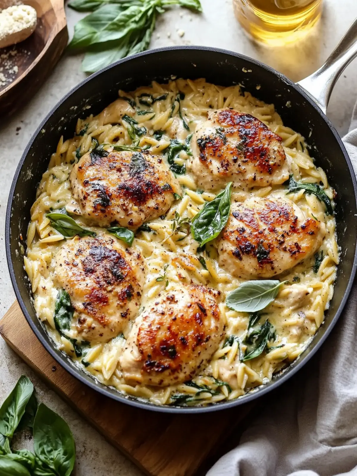 Creamy Ricotta Chicken and Orzo Skillet for Cozy Nights 3 Creamy Ricotta Chicken and Orzo Skillet for Cozy Nights