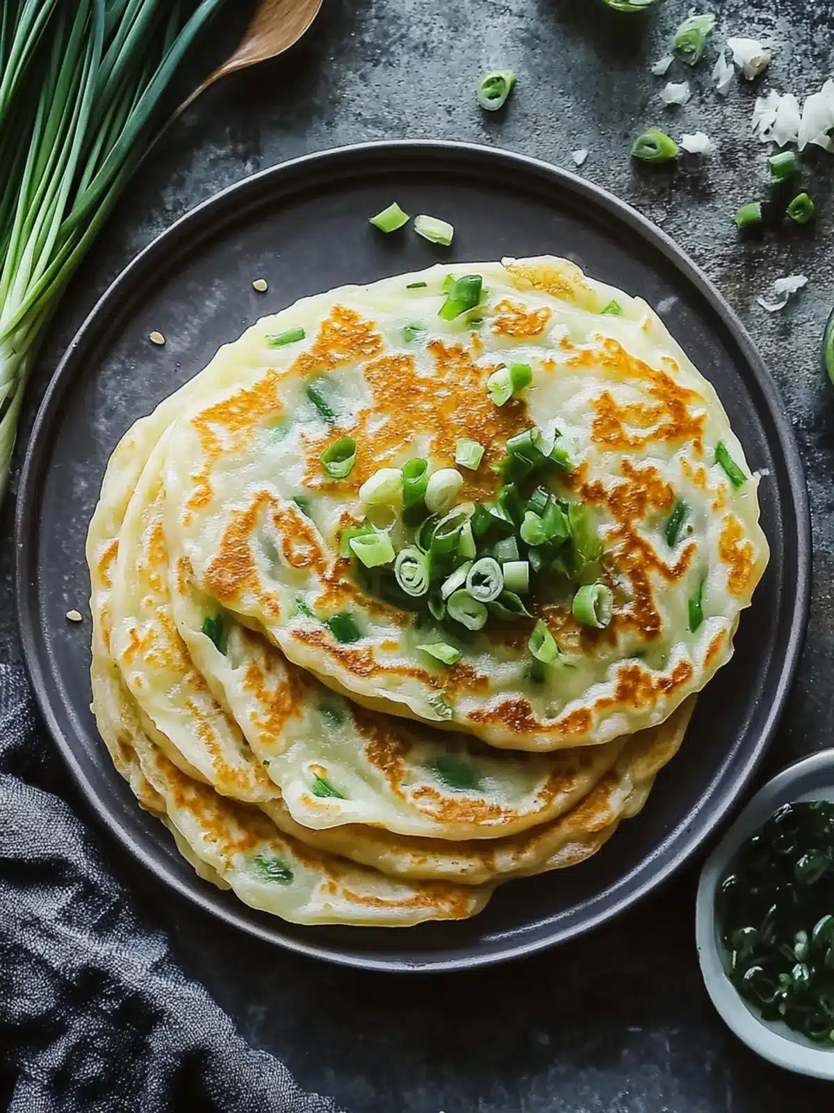 Crispy Rice Paper Scallion Pancakes Ready in Just 20 Minutes 5 Crispy Rice Paper Scallion Pancakes