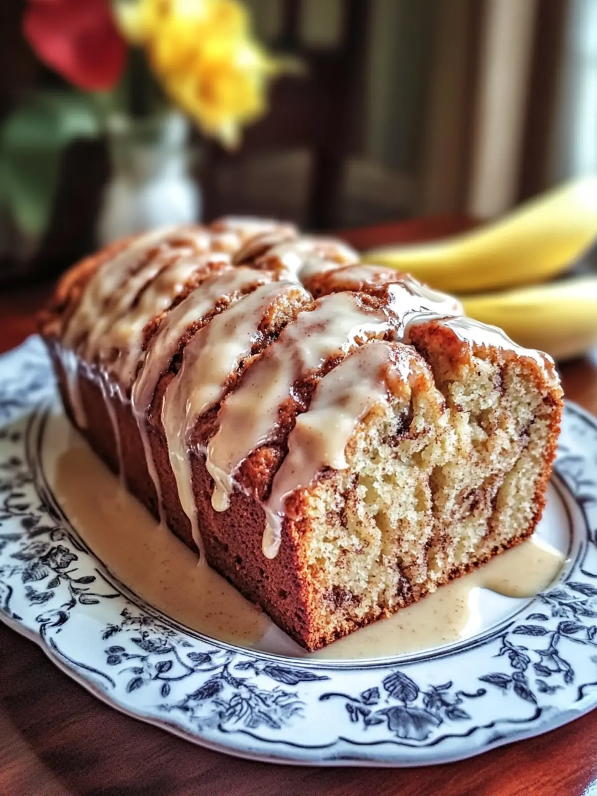 Cinnamon Roll Banana Bread: A Cozy Vegan Delight 3 Cinnamon Roll Banana Bread