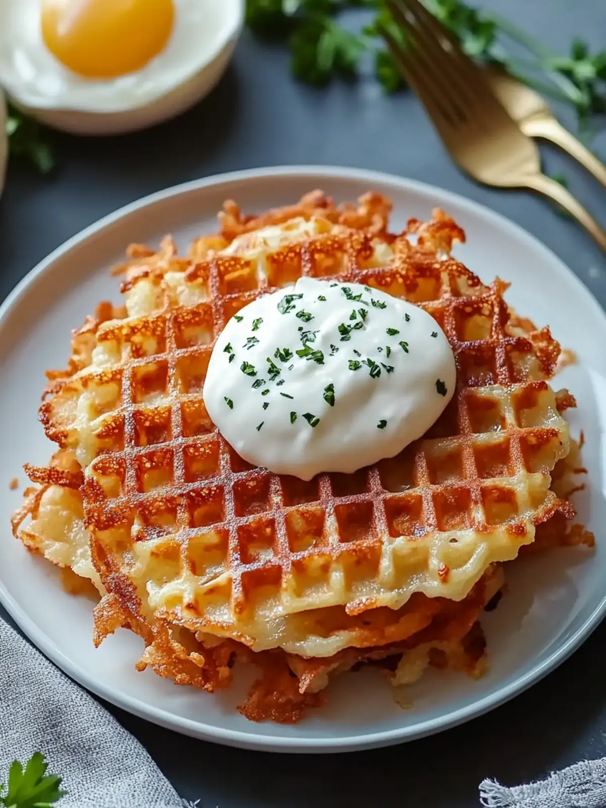 Crispy Waffle Iron Hashbrowns: Your New Favorite Breakfast Enjoyment 2 Crispy Waffle Iron Hashbrowns