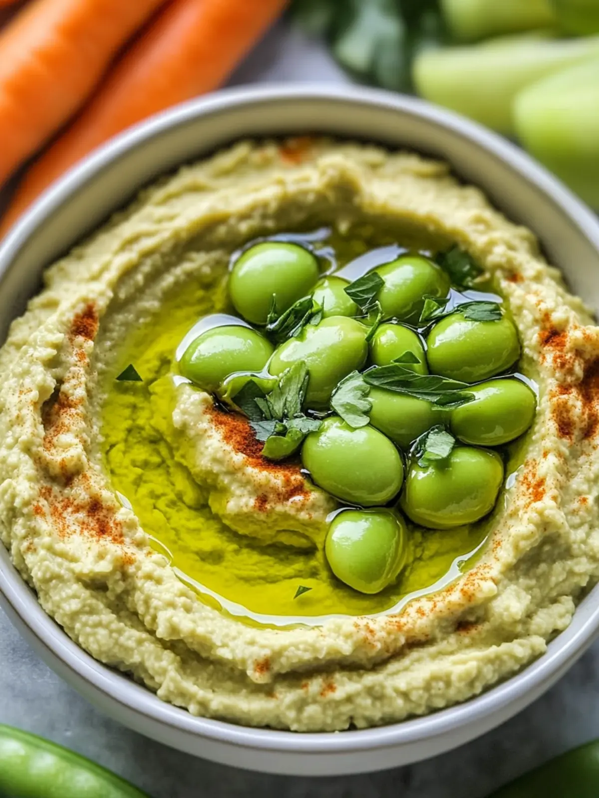 Creamy Edamame Hummus: Your New Favorite Vegan Snack 3 Creamy Edamame Hummus