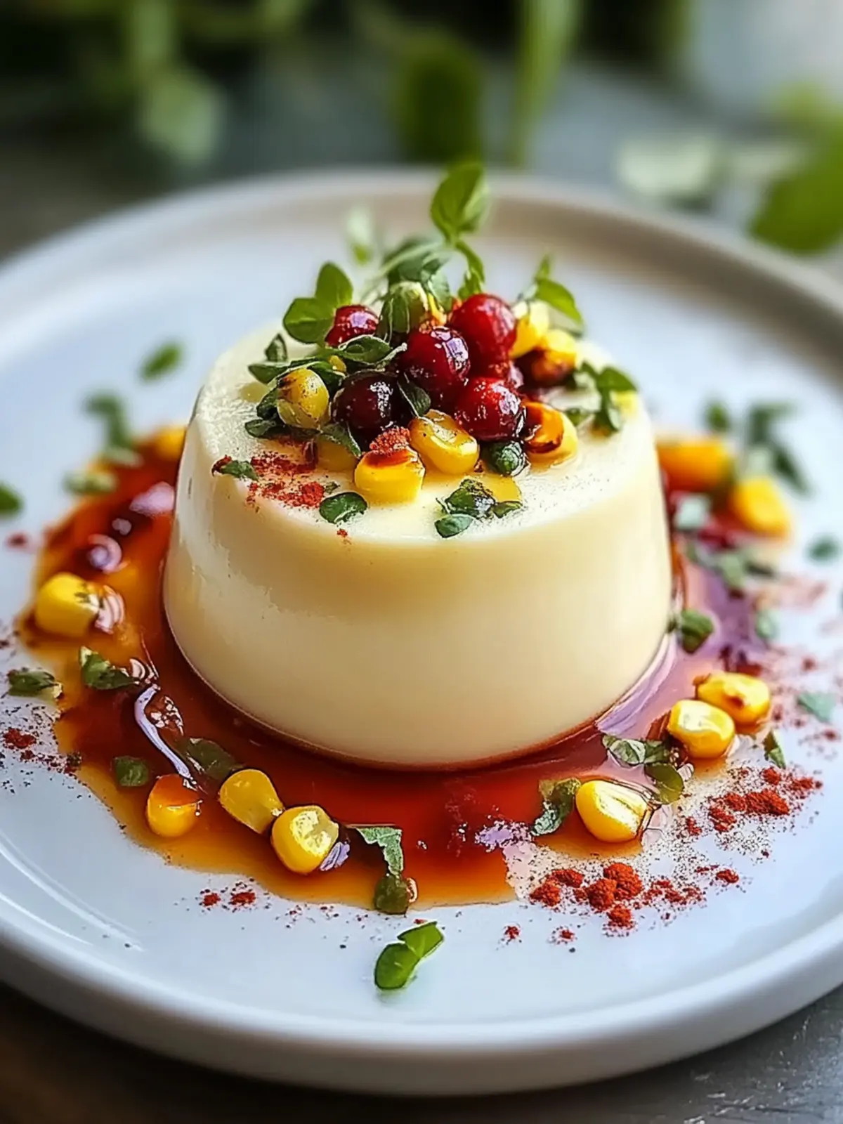 Savory Roasted Corn Panna Cotta with a Zesty Twist 4 Savory Roasted Corn Panna Cotta