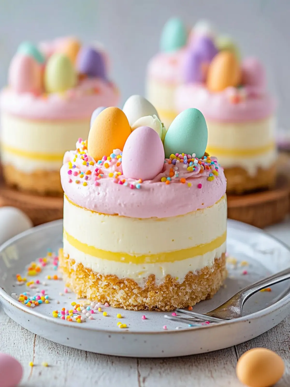 Colorful Mini Easter Cheesecakes Recipe You Can Make Anytime 5 Mini Easter Cheesecakes Recipe