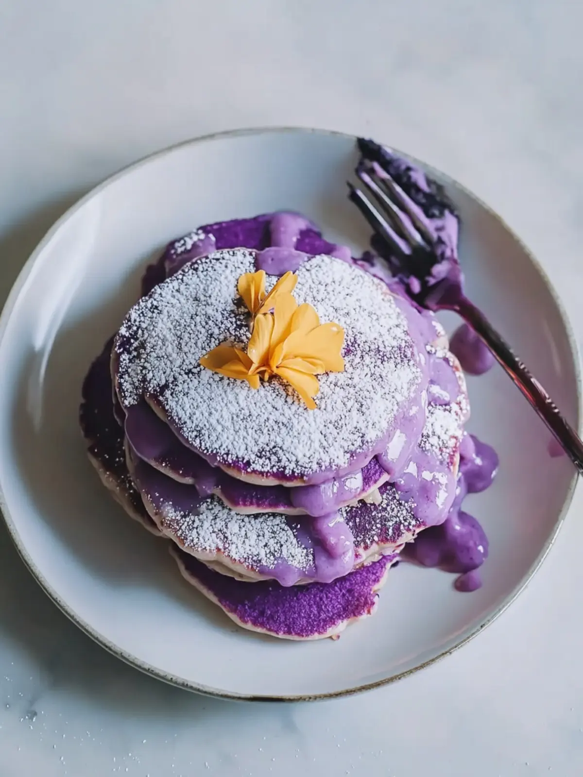 Delicious Ube Mochi Pancakes for a Chewy Breakfast Treat 4 Ube Mochi Pancakes