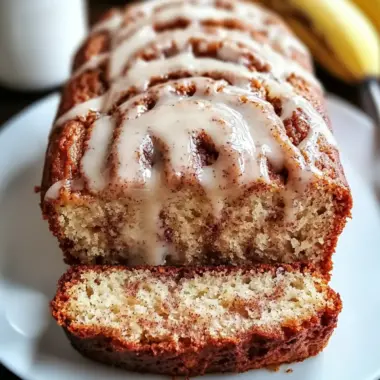 Cinnamon Roll Banana Bread: A Cozy Vegan Delight 9 Cinnamon Roll Banana Bread