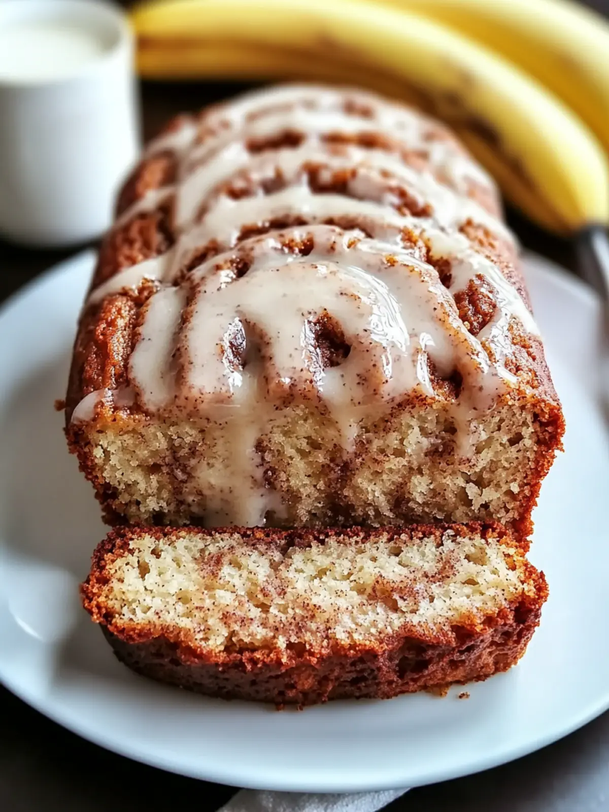 Cinnamon Roll Banana Bread: A Cozy Vegan Delight 5 Cinnamon Roll Banana Bread