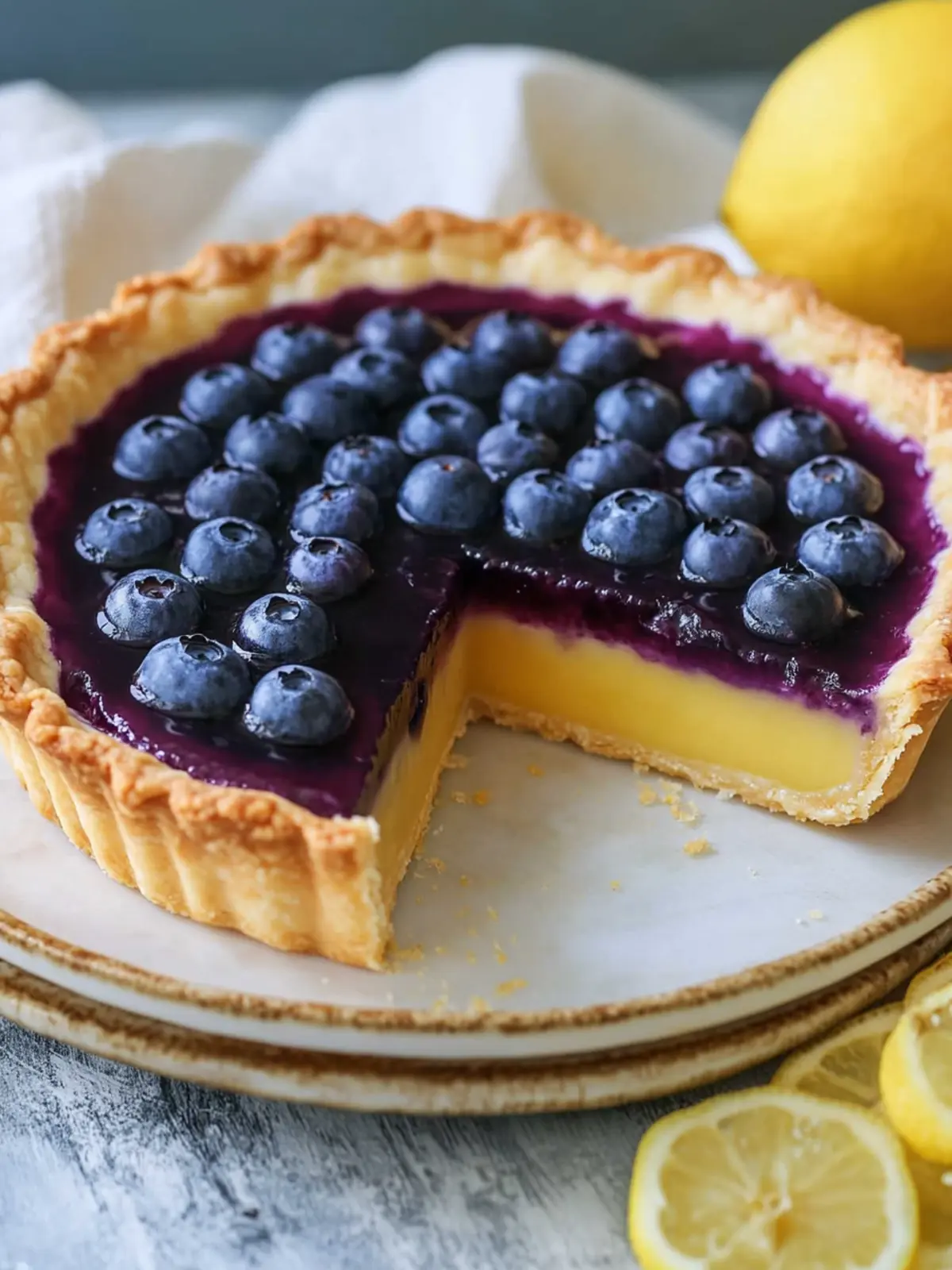 Sweet & Zesty Blueberry-Lemon Curd Tart for Summer Bliss 4 Blueberry–Lemon Curd Tart