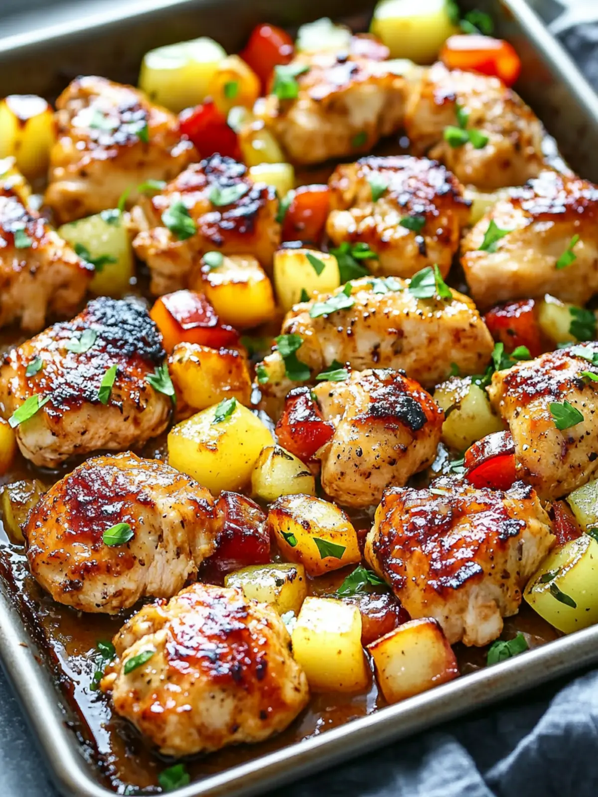 Delicious Hawaiian Chicken Sheet Pan for Effortless Weeknight Dinners 2 Hawaiian Chicken Sheet Pan