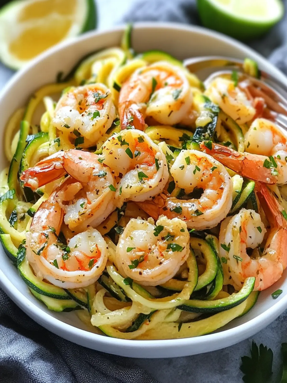 Fresh Garlic Butter Shrimp Scampi with Zucchini Noodles Bliss! 3 Fresh Garlic Butter Shrimp Scampi with Zucchini Noodles Bliss