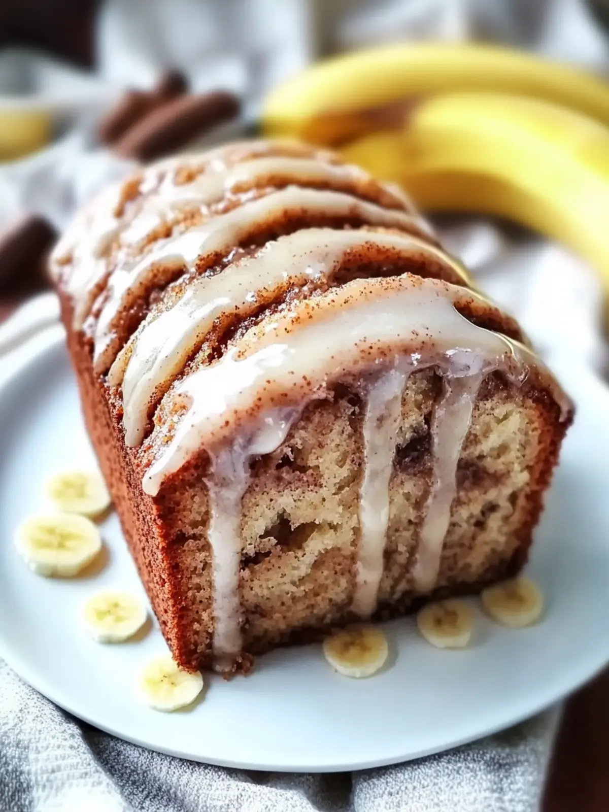 Cinnamon Roll Banana Bread: A Cozy Vegan Delight 2 Cinnamon Roll Banana Bread