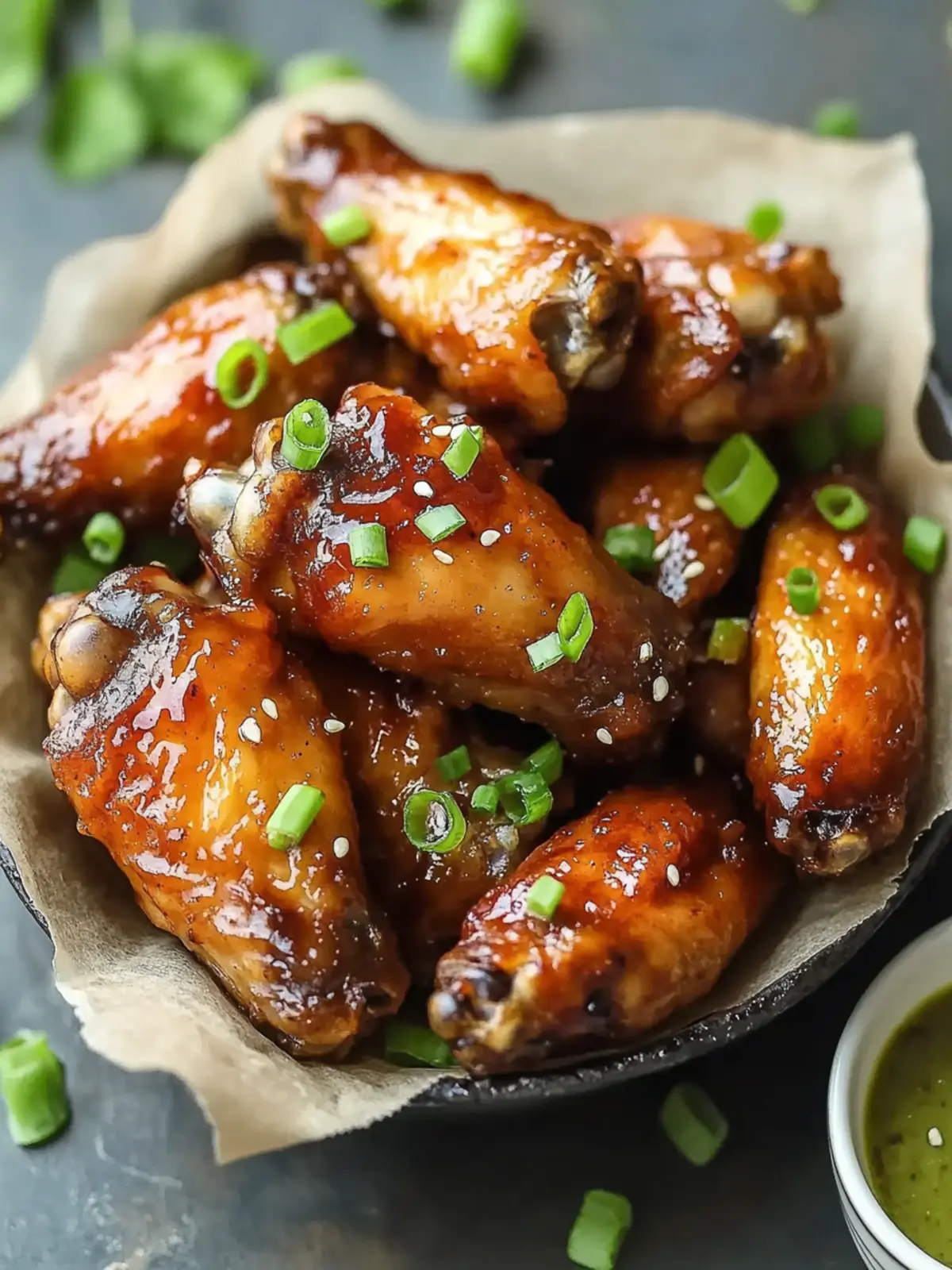 Crispy Oven Baked Chicken Wings with Sweet Honey Garlic Glaze 3 Crispy Oven Baked Chicken Wings with Sweet Honey Garlic Glaze