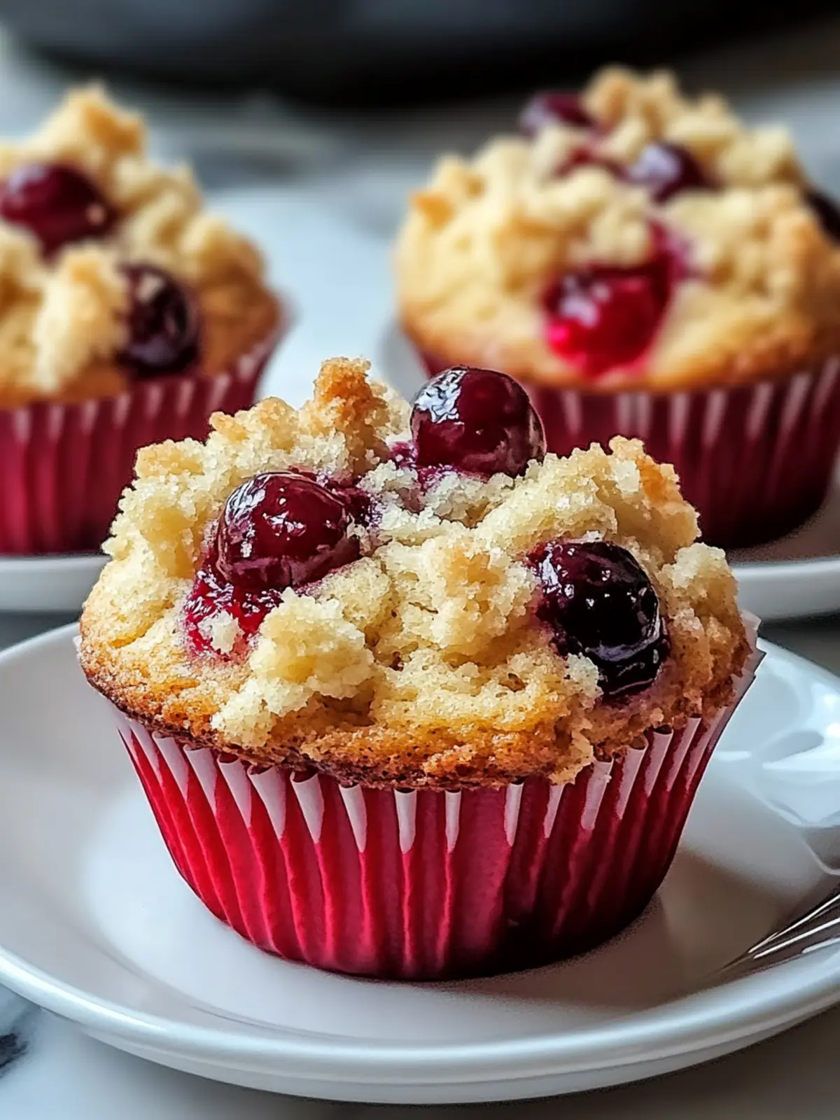 Cherry Cobbler Muffins That Taste Like Warm Summer Bliss! 2 Cherry Cobbler Muffins That Taste Like Warm Summer Bliss