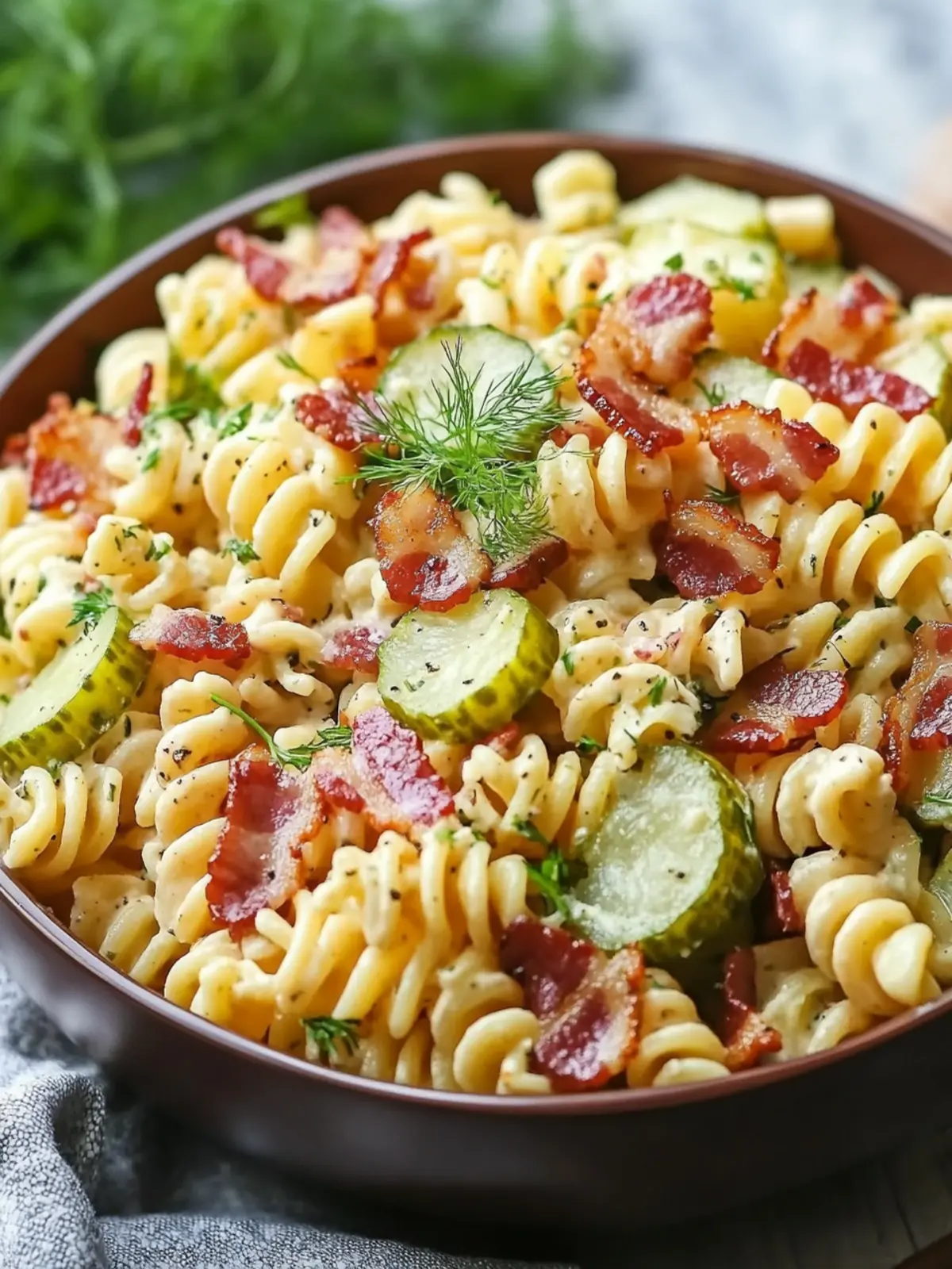 Dill Pickle Bacon Pasta Salad: A Summer Flavor Sensation 5 Dill Pickle Bacon Pasta Salad