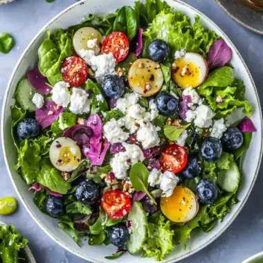 Tasty Easter Spring Salad with Goat Cheese and Blueberries 9 Tasty Easter Spring Salad with Goat Cheese