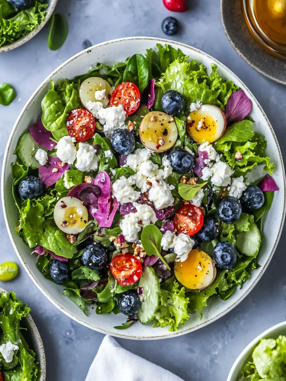 Tasty Easter Spring Salad with Goat Cheese and Blueberries 5 Tasty Easter Spring Salad with Goat Cheese