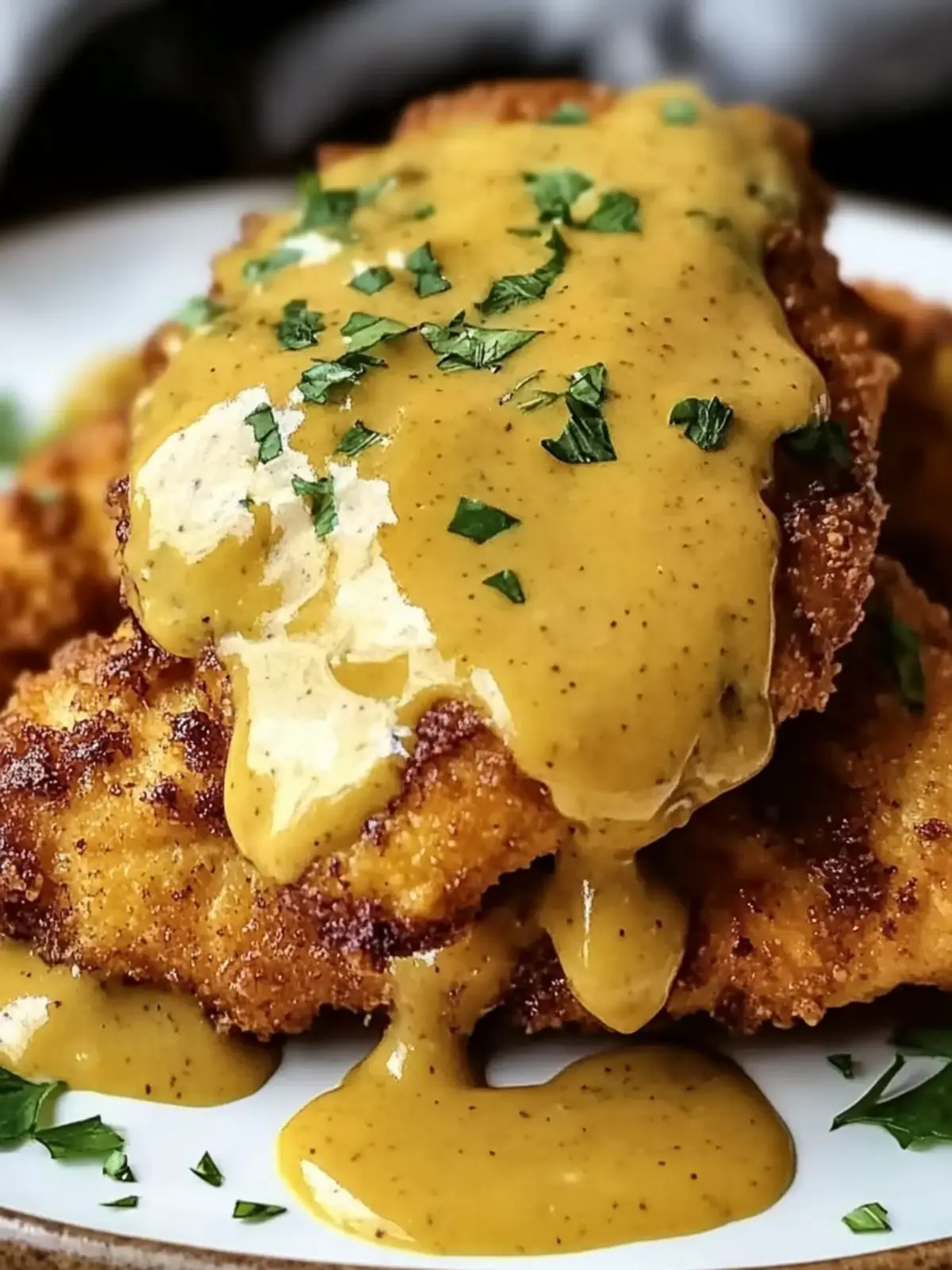 Crunchy Pretzel Chicken with Mustard-Cheddar Sauce Magic 3 Pretzel Chicken with Mustard-Cheddar Sauce