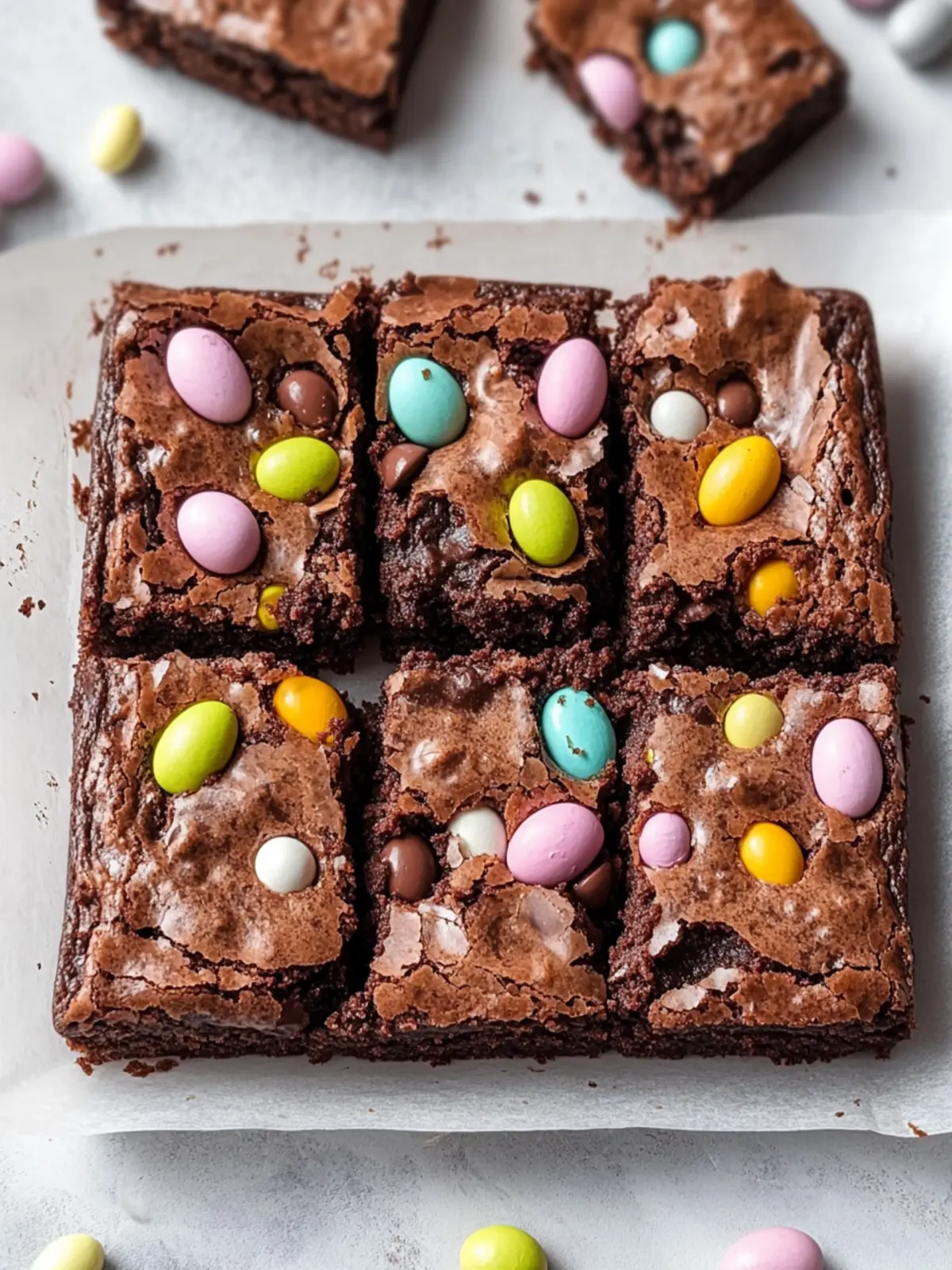 Fudgy Homemade Easter Brownies with Mini Eggs for Joyful Celebrations 3 Homemade Easter Brownies with Mini Eggs