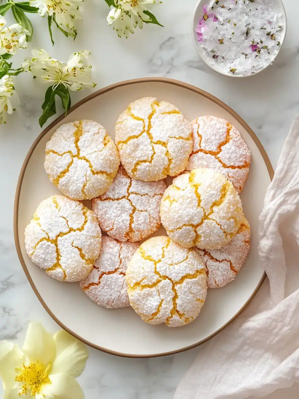 Chewy Springtime Crinkle Cookies that Will Brighten Your Day 2 Chewy Springtime Crinkle Cookies