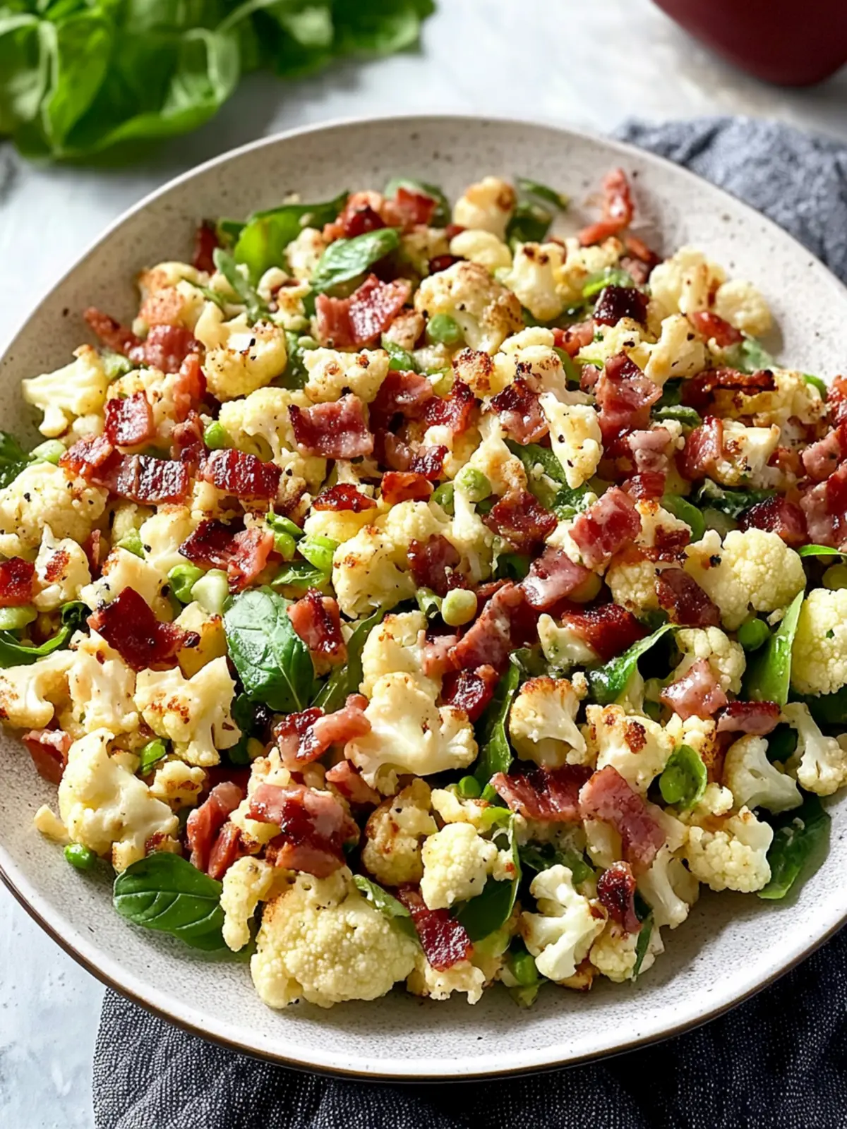 Delicious BLT Cauliflower Salad: Your New Low-Carb Favorite 3 BLT Cauliflower Salad