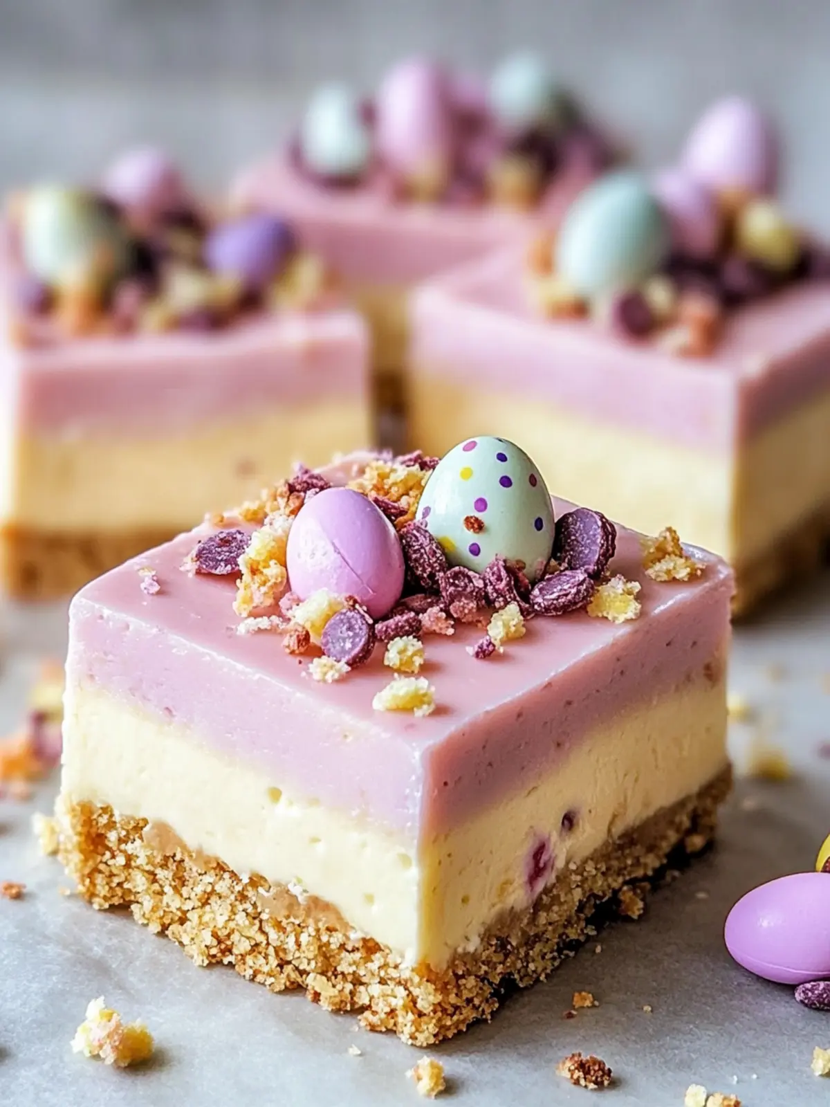 Easter Egg Cheesecake Bars to Sweeten Your Spring Celebrations 4 Easter Egg Cheesecake Bars