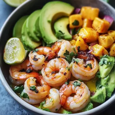 Shrimp and Avocado Bowls with Zesty Mango Salsa Magic 9 Shrimp and Avocado Bowls