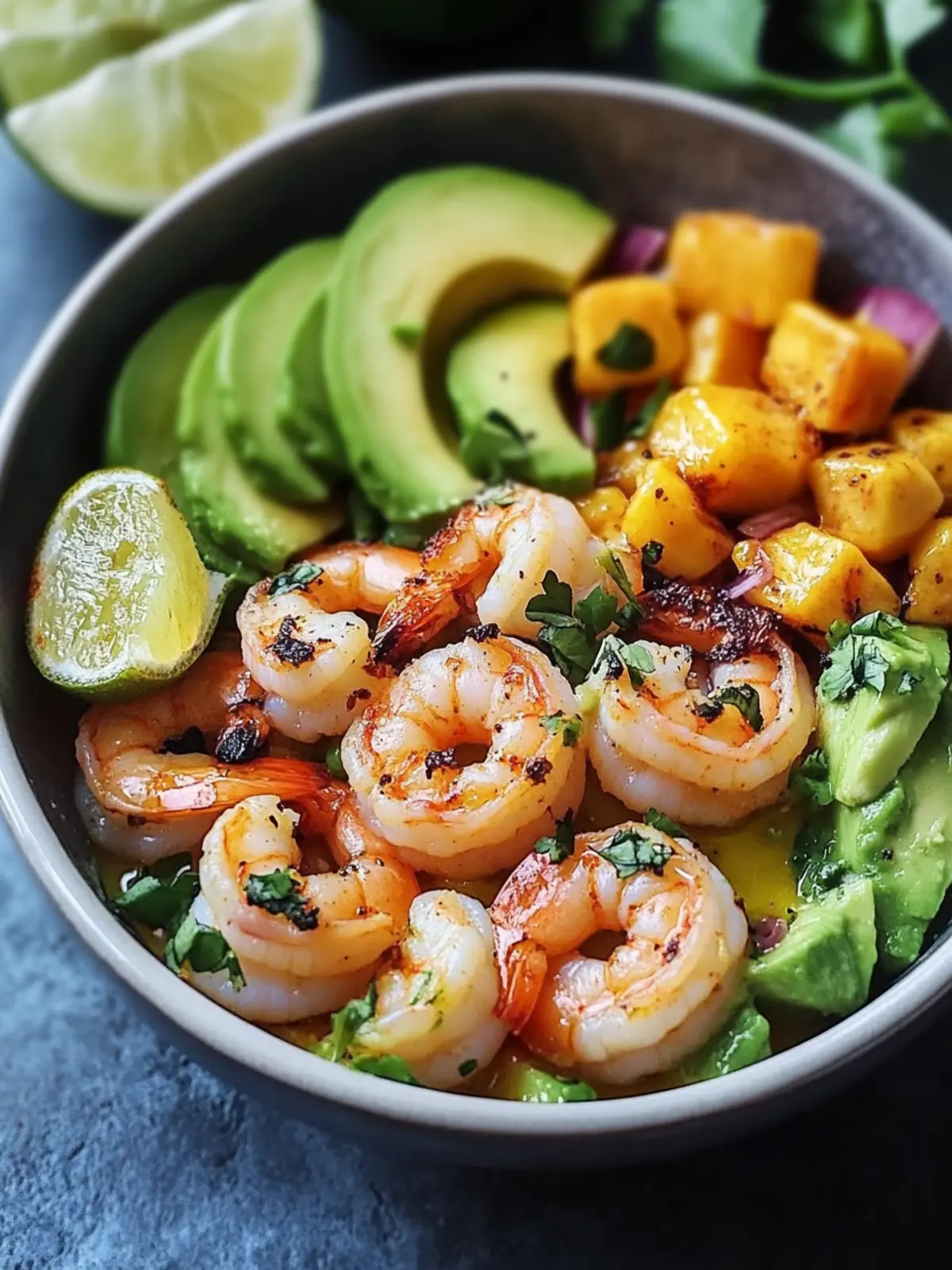 Shrimp and Avocado Bowls with Zesty Mango Salsa Magic 5 Shrimp and Avocado Bowls
