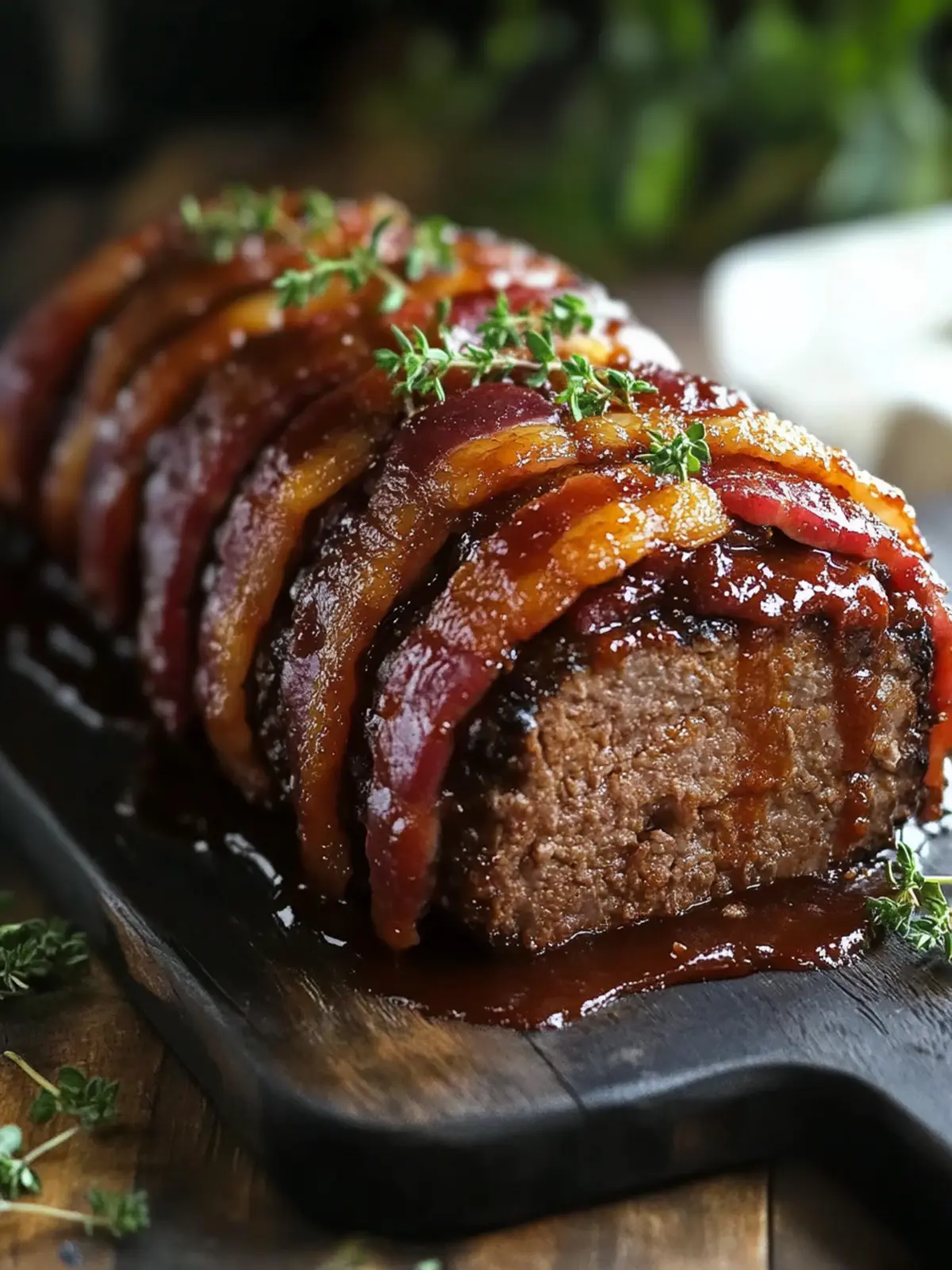 Whiskey BBQ Meatloaf with Bacon Blanket to Impress Your Guests 3 Whiskey BBQ Meatloaf with Bacon Blanket