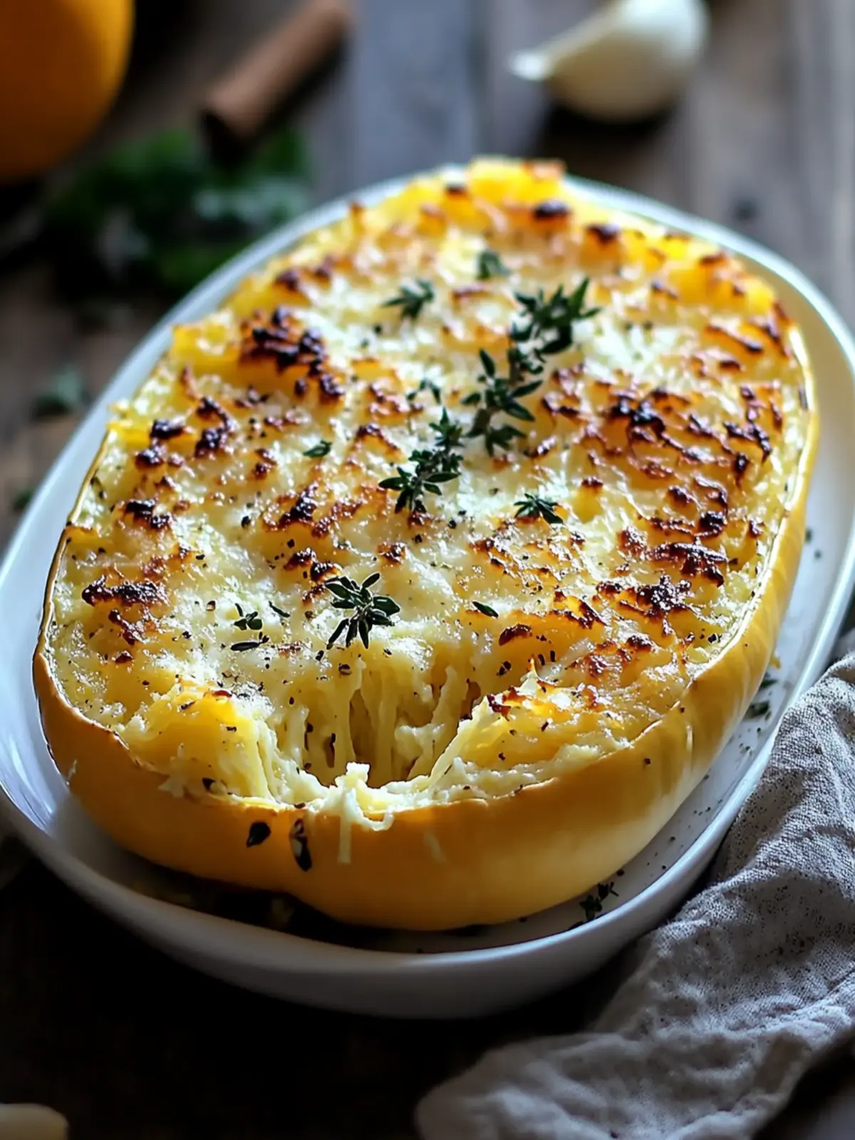 Creamy Spaghetti Squash Au Gratin: Guilt-Free Cheesy Delight 2 Creamy Spaghetti Squash Au Gratin