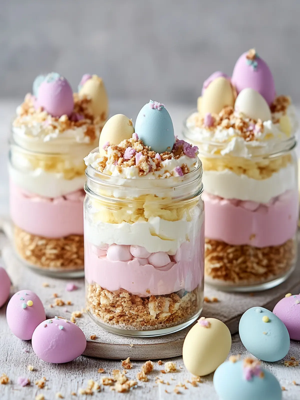 Easter Egg Cheesecake Jars: Delightful No-Bake Spring Treat 4 Easter Egg Cheesecake Jars