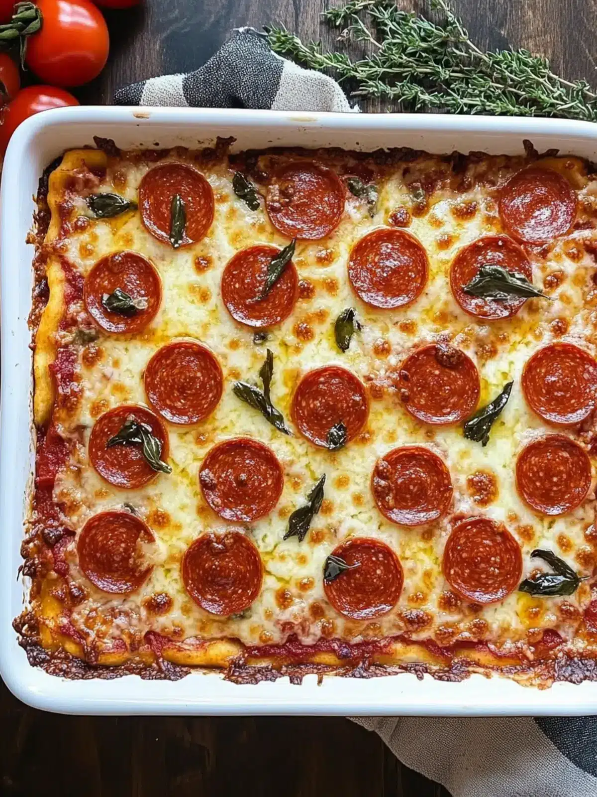 Delicious Cauliflower Pizza Casserole: Low-Carb Family Meal 5 Cauliflower Pizza Casserole