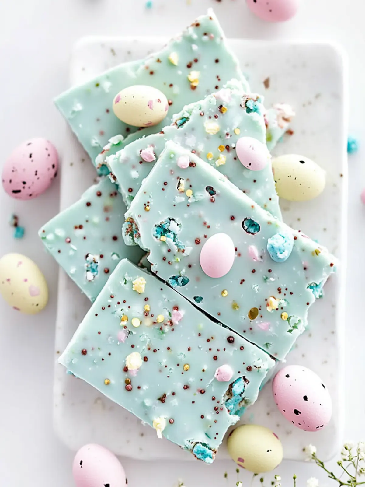 Delicious Robin Egg Easter Bark: Easy No-Bake Recipe + VIDEO 2 Robin Egg Easter Bark + VIDEO