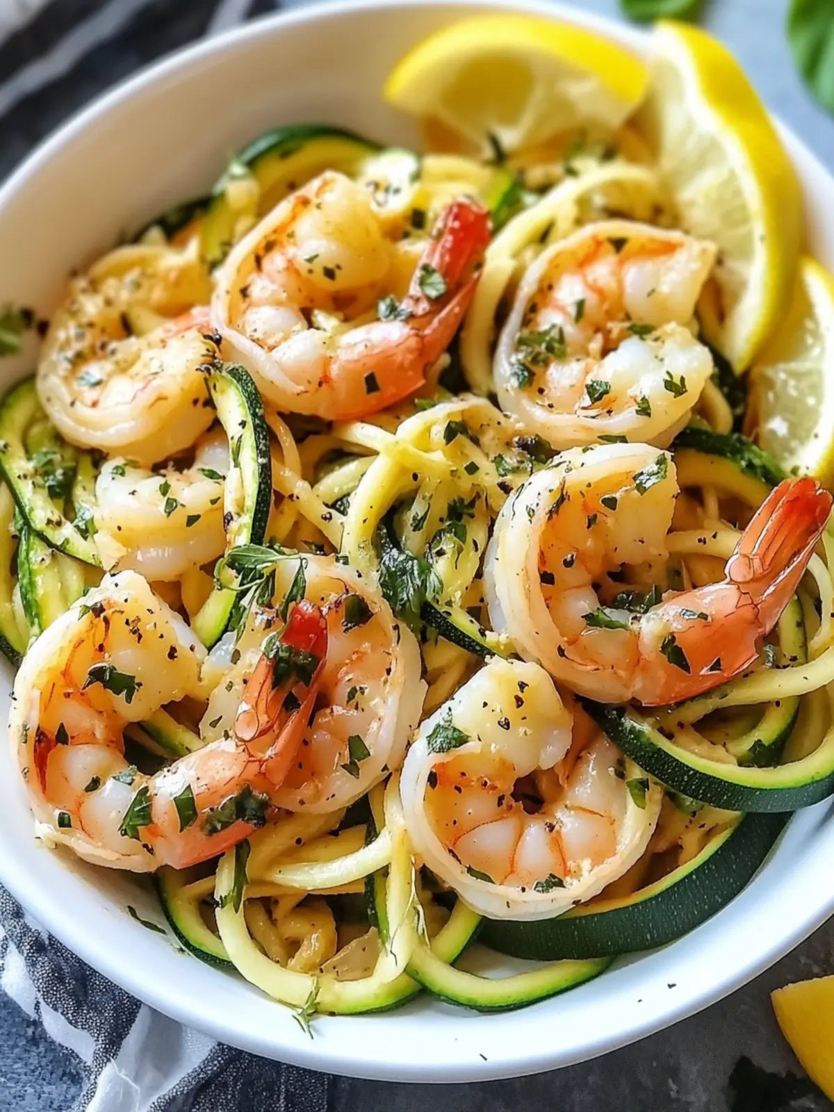 Fresh Garlic Butter Shrimp Scampi with Zucchini Noodles Bliss! 5 Fresh Garlic Butter Shrimp Scampi with Zucchini Noodles Bliss