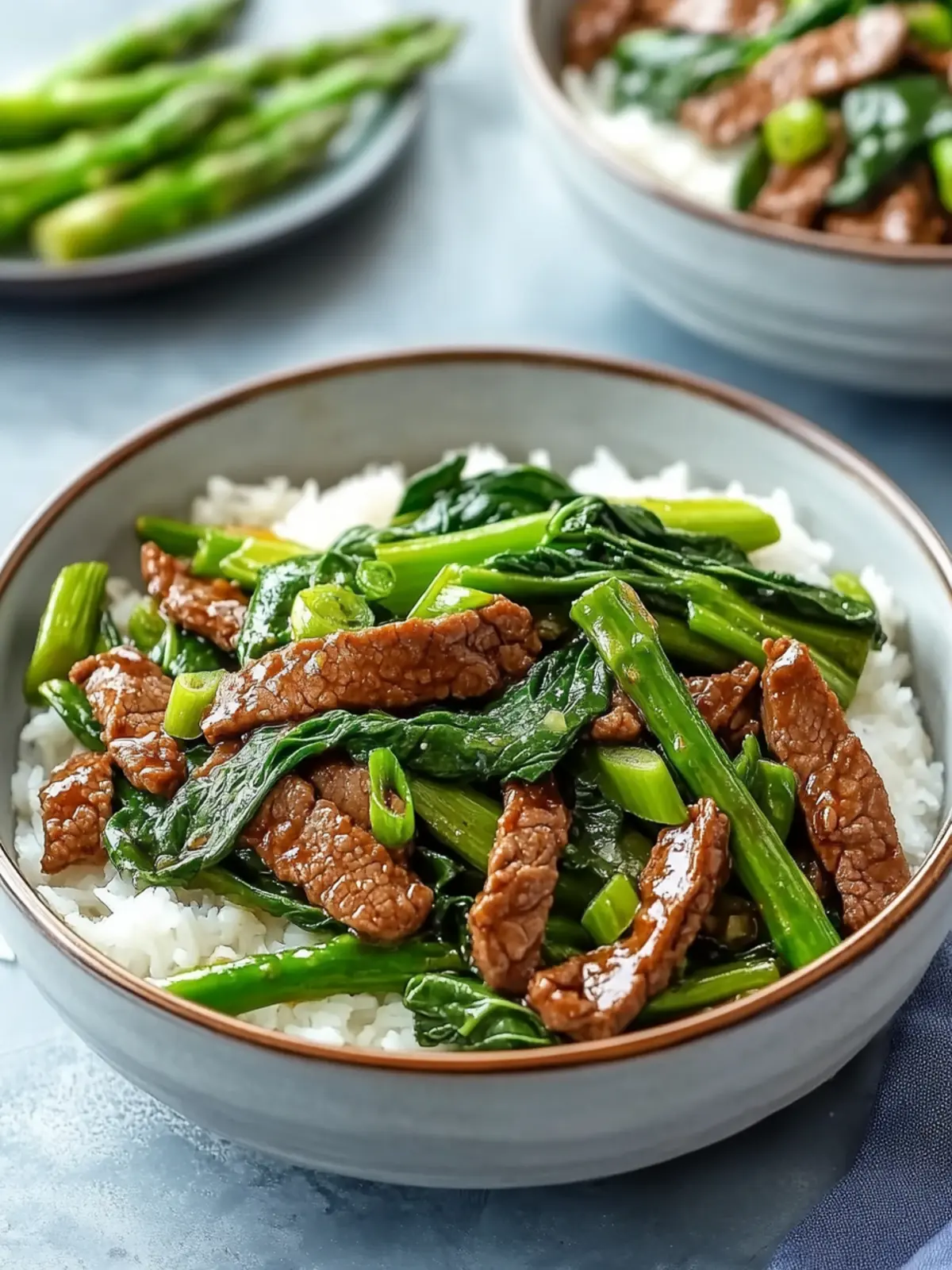 Savory Soy Beef Bok Choy and Asparagus Stir-Fry in 20 Minutes 3 Savory Soy Beef Bok Choy and Asparagus Stir-Fry