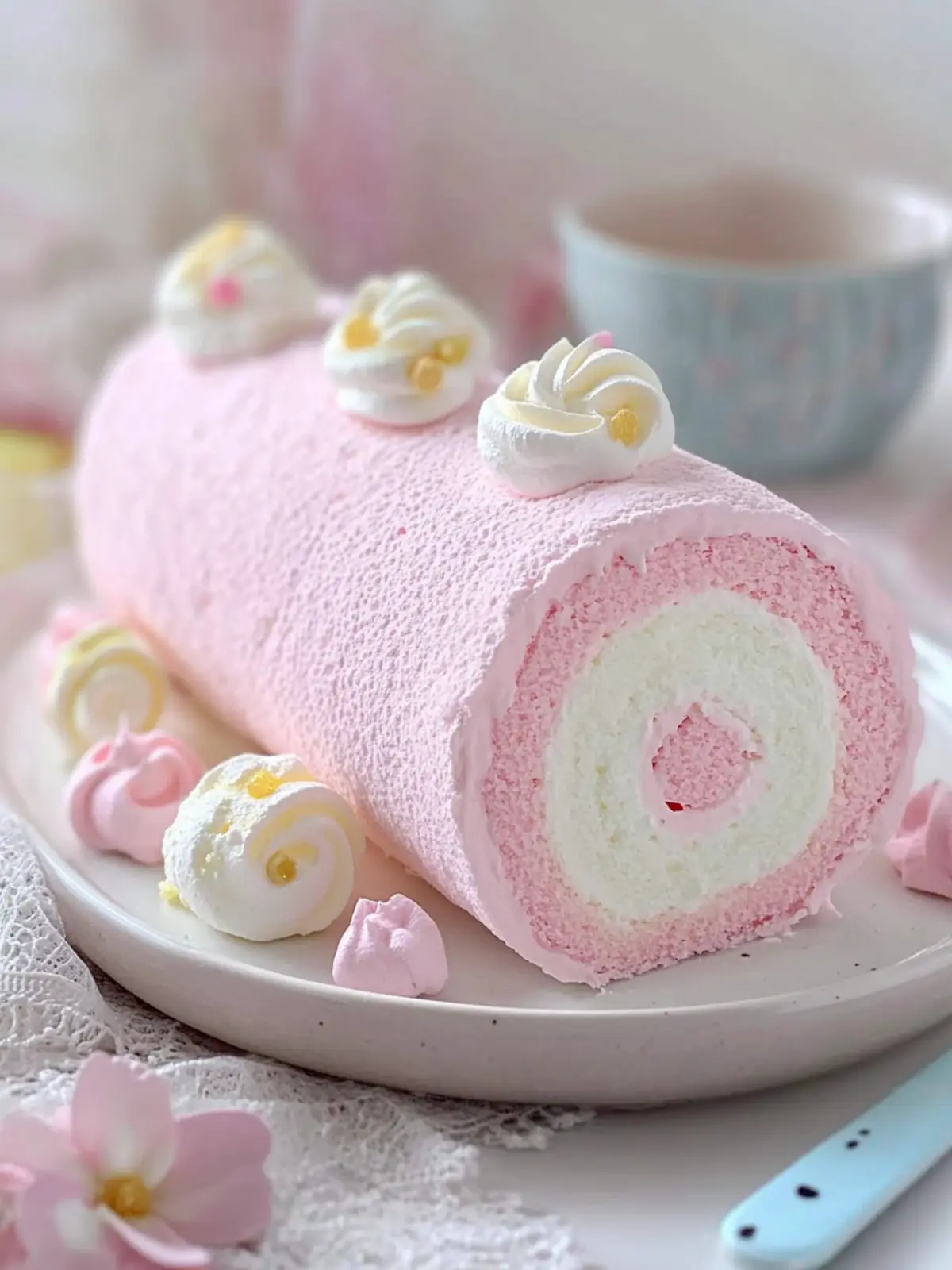 Japanese Cotton Candy Cake Roll: Sweetness Redefined at Home 4 Japanese Cotton Candy Cake Roll
