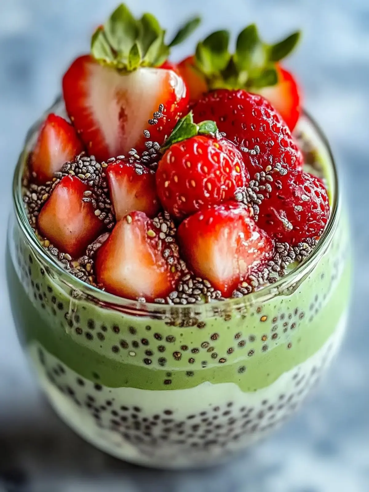 Strawberry Matcha Layered Chia: A Vibrant Plant-Based Treat 5 Strawberry Matcha Layered Chia