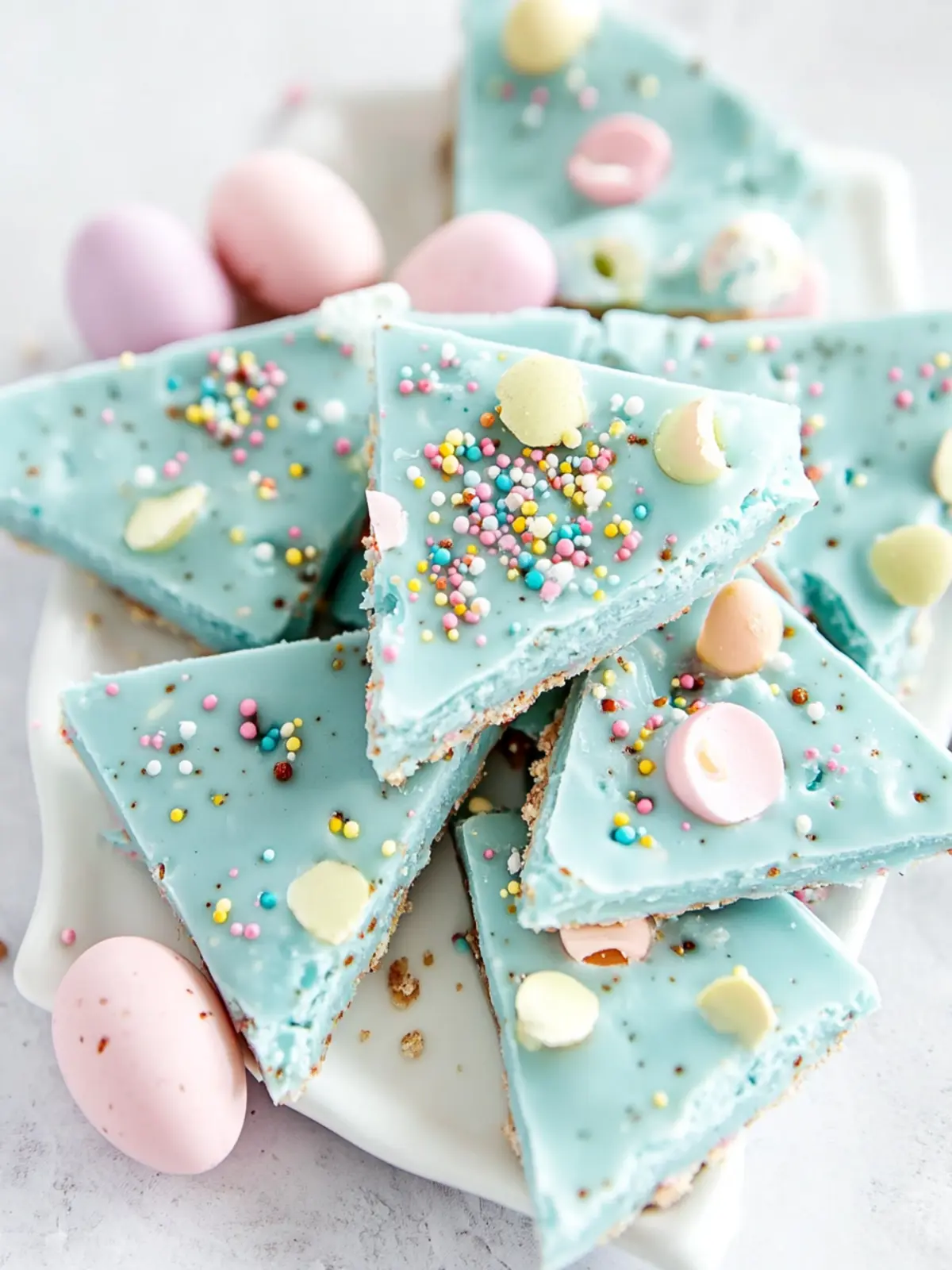 Delicious Robin Egg Easter Bark: Easy No-Bake Recipe + VIDEO 4 Robin Egg Easter Bark + VIDEO