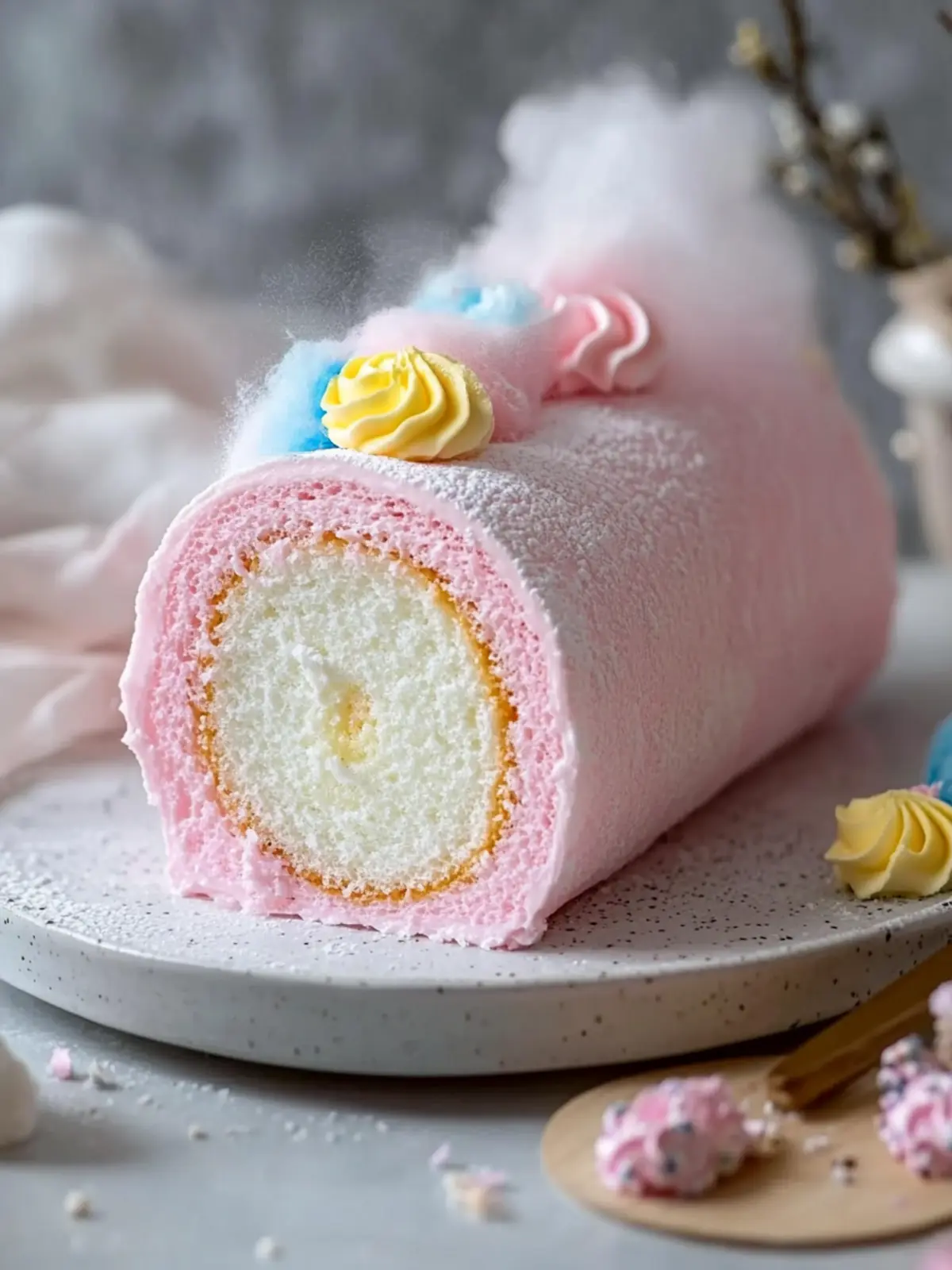 Japanese Cotton Candy Cake Roll: Sweetness Redefined at Home 2 Japanese Cotton Candy Cake Roll
