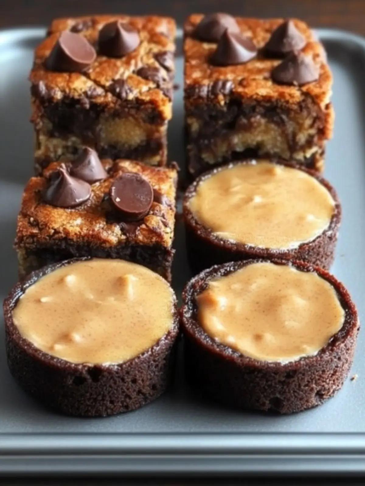 Peanut Butter Cup Stuffed Brookies: 3-Ingredient Delight 2 Peanut Butter Cup Stuffed Brookies