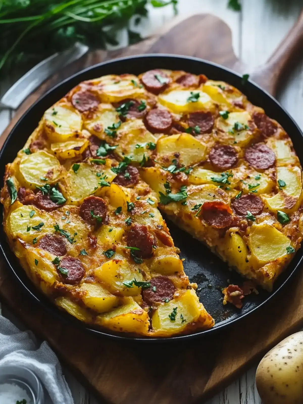 Spanish Potato and Chorizo Tortilla: A Flavorful Brunch Must! 4 Spanish Potato and Chorizo Tortilla