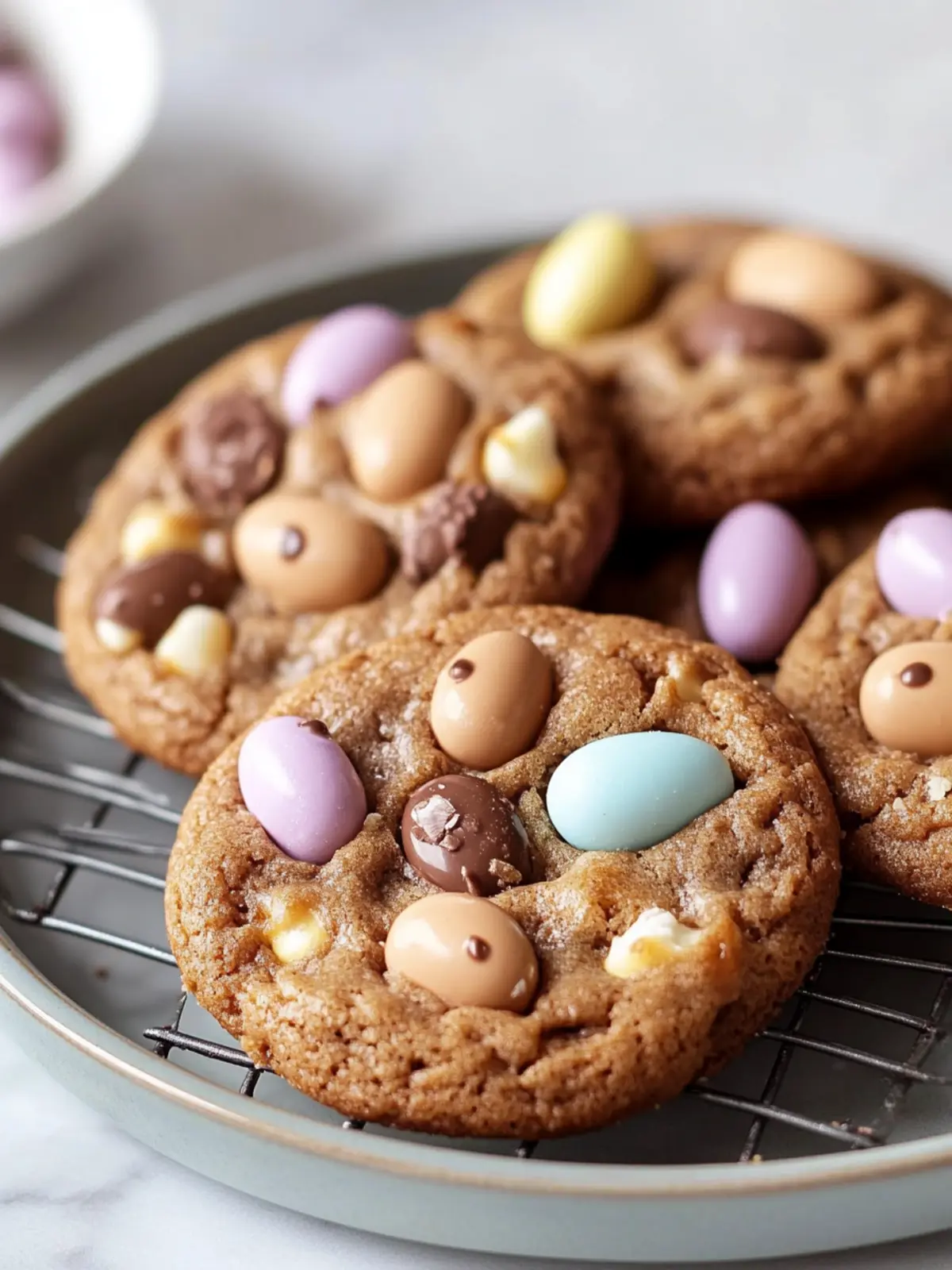 Easter Chocolate Cookies with Mini Malteser Bunnies Galore 4 Easter Chocolate Cookies with Mini Malteser Bunnies and Mini Eggs