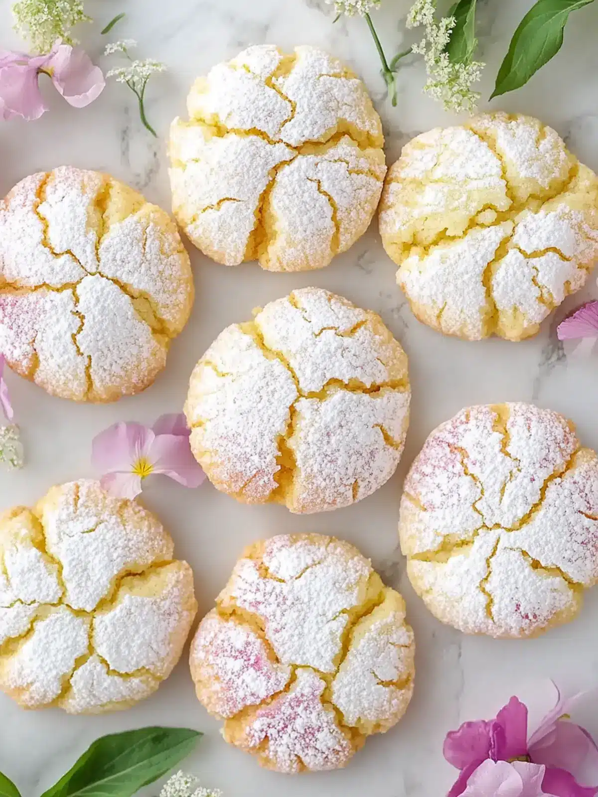 Chewy Springtime Crinkle Cookies that Will Brighten Your Day 5 Chewy Springtime Crinkle Cookies